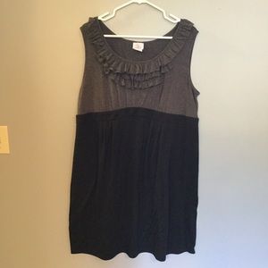 Maternity dress with cute ruffle detail